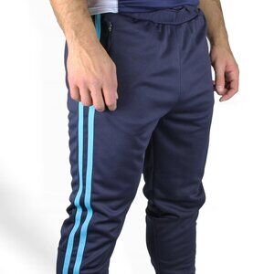 Men's Track Jogging Pants, Navy/Turquoise